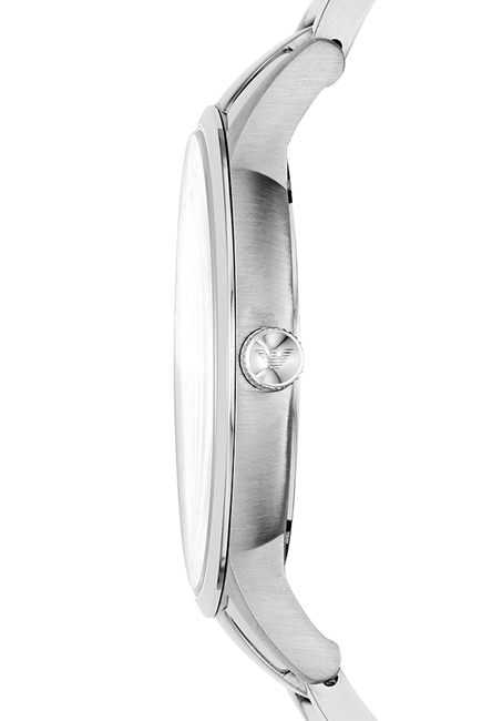 Renato 43mm Quartz Watch, Stainless Steel